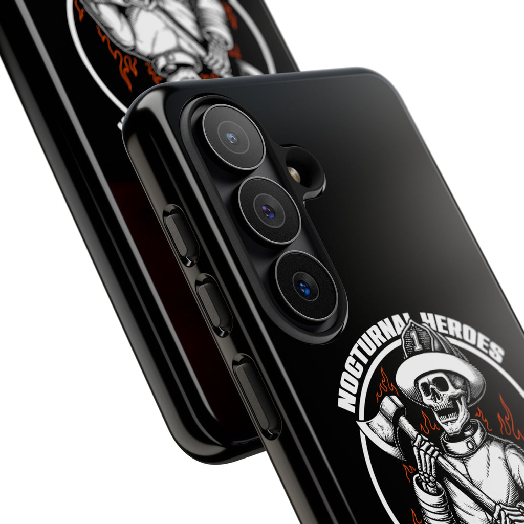 Nocturnal Heroes Skeleton Firefighter Phone Case
