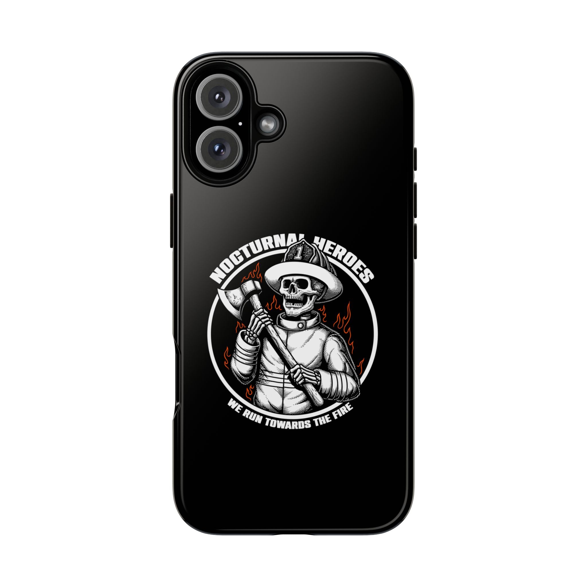 Nocturnal Heroes Skeleton Firefighter Phone Case
