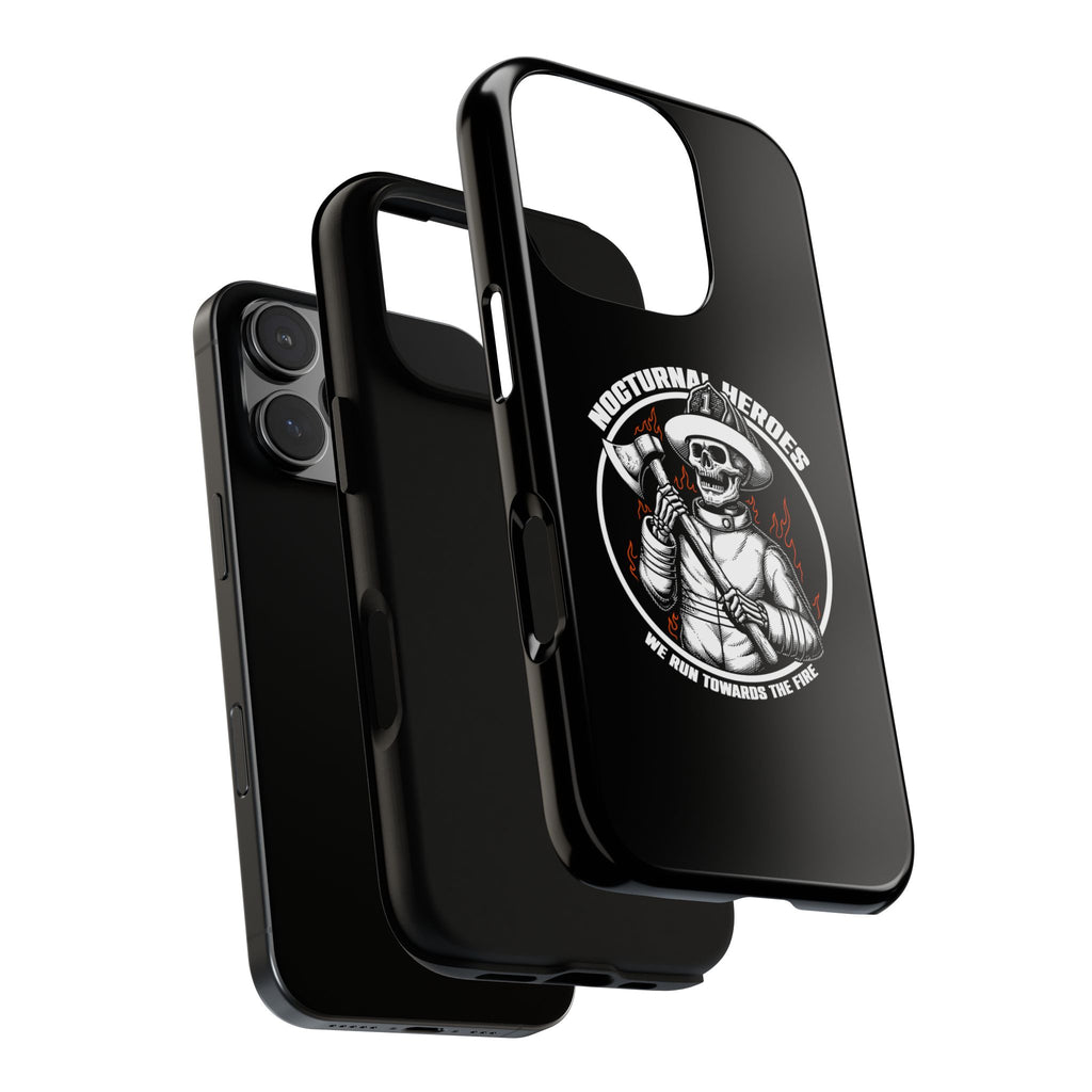 Nocturnal Heroes Skeleton Firefighter Phone Case