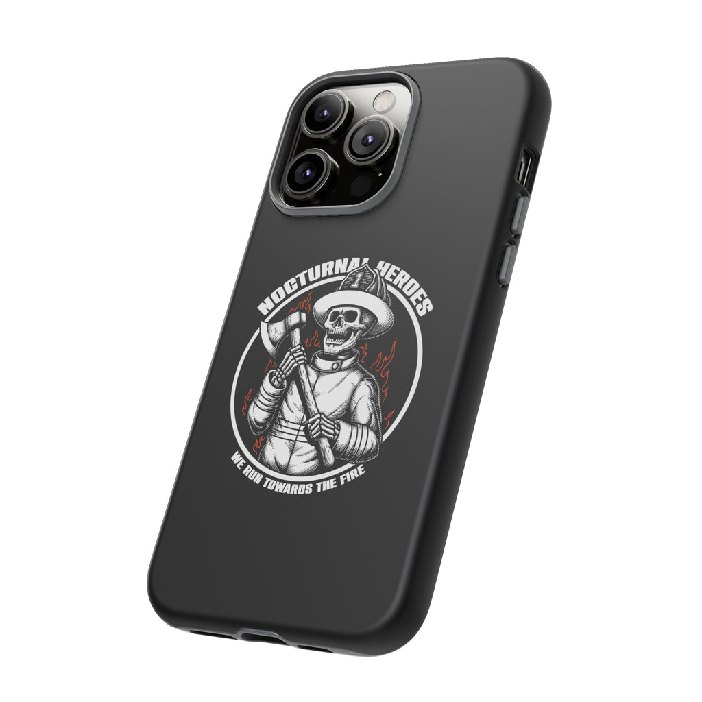 Nocturnal Heroes Skeleton Firefighter Phone Case