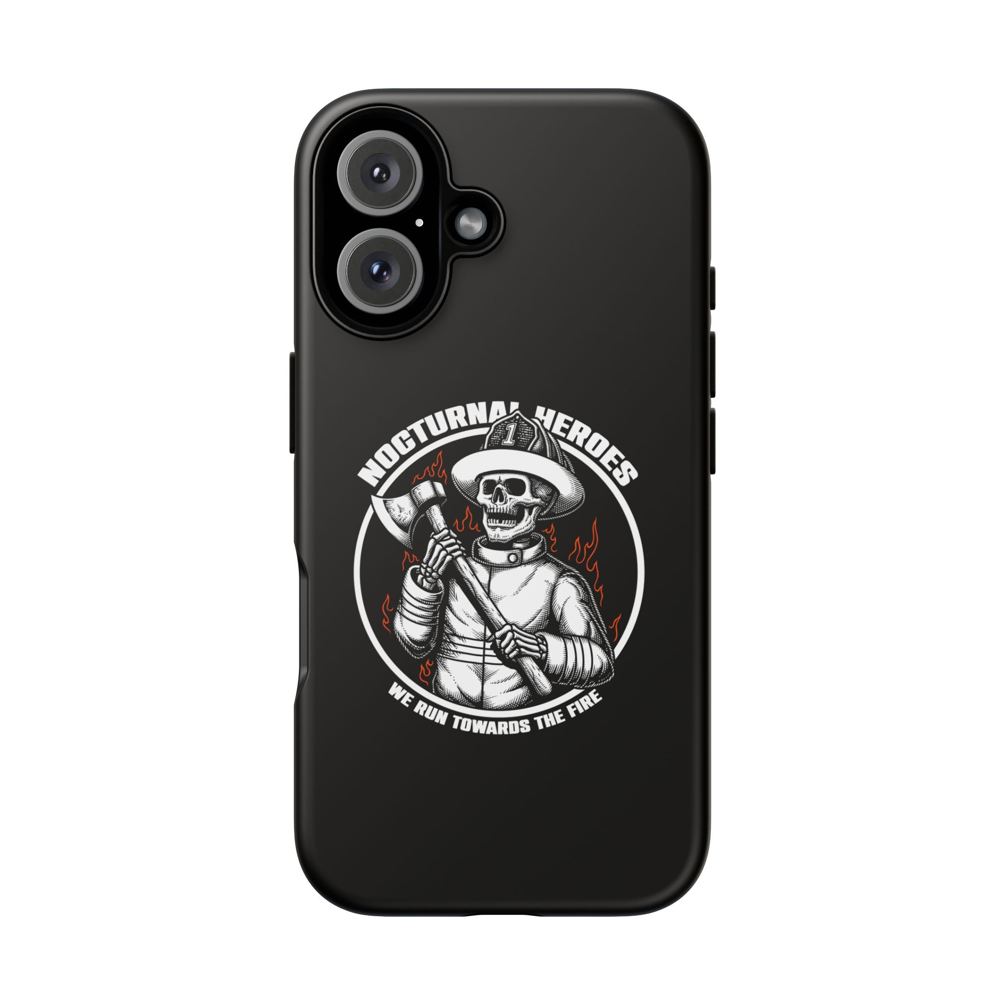 Nocturnal Heroes Skeleton Firefighter Phone Case