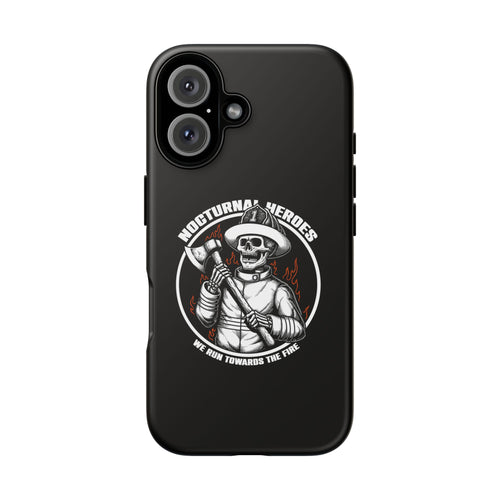 Nocturnal Heroes Skeleton Firefighter Phone Case