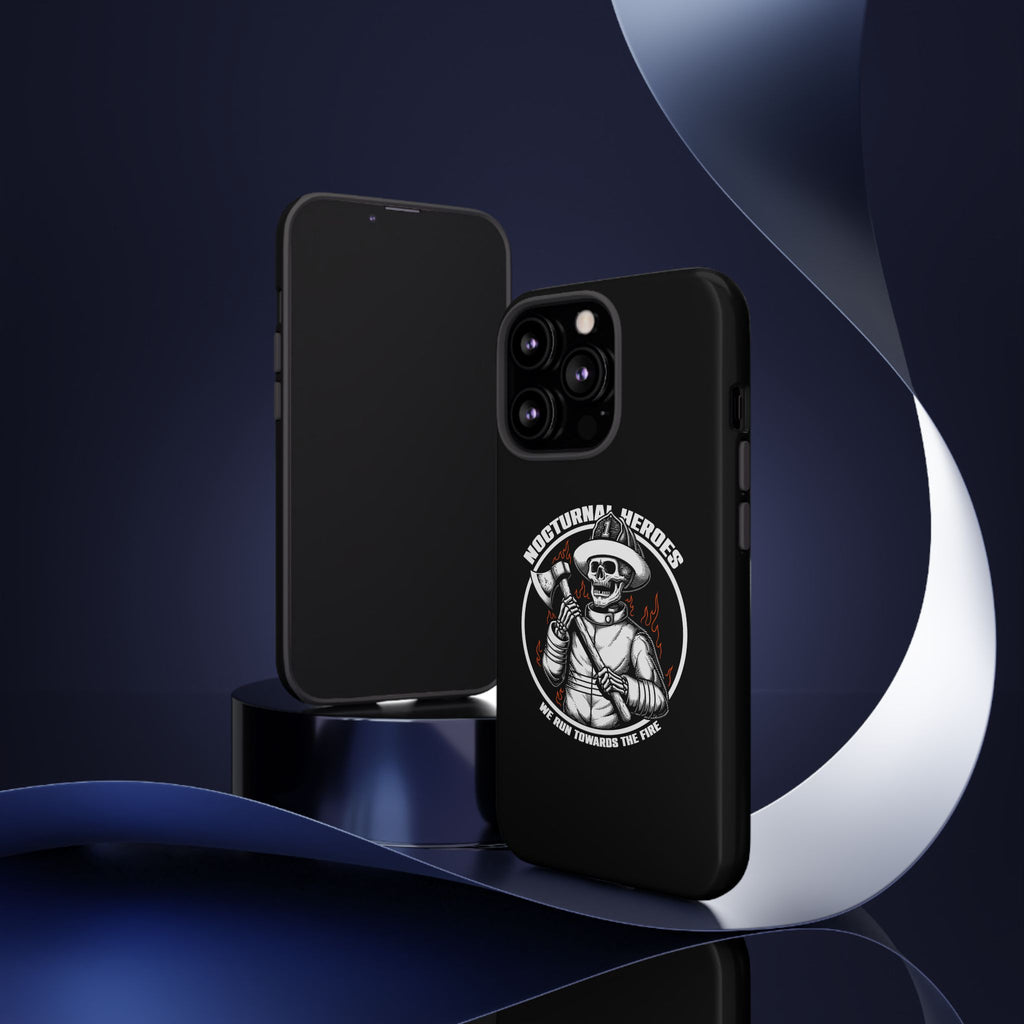 Nocturnal Heroes Skeleton Firefighter Phone Case