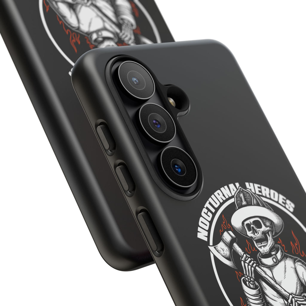 Nocturnal Heroes Skeleton Firefighter Phone Case
