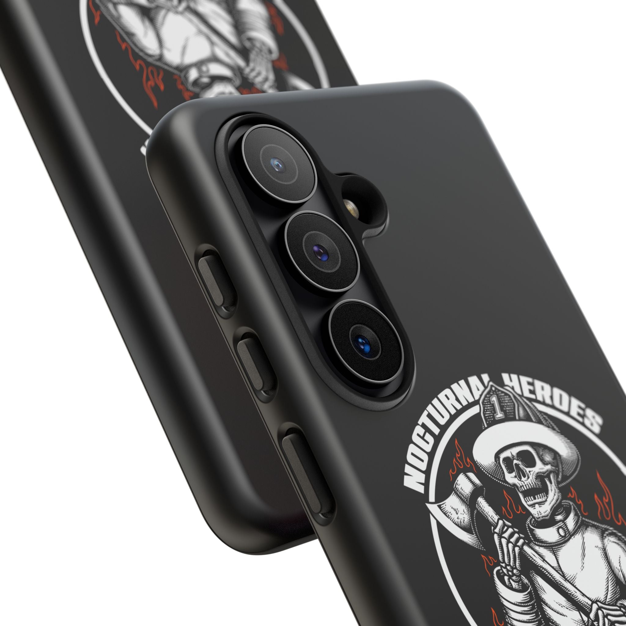 Nocturnal Heroes Skeleton Firefighter Phone Case