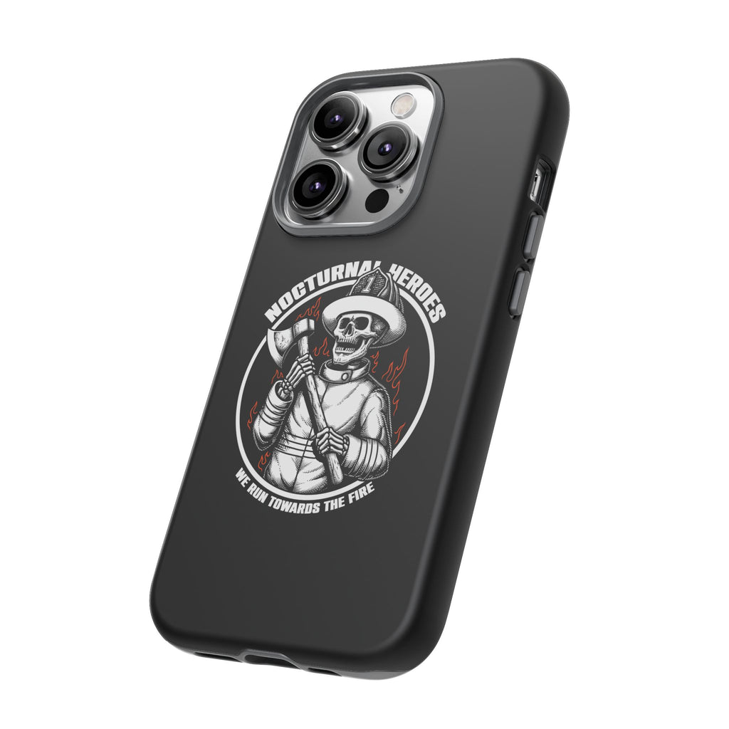 Nocturnal Heroes Skeleton Firefighter Phone Case