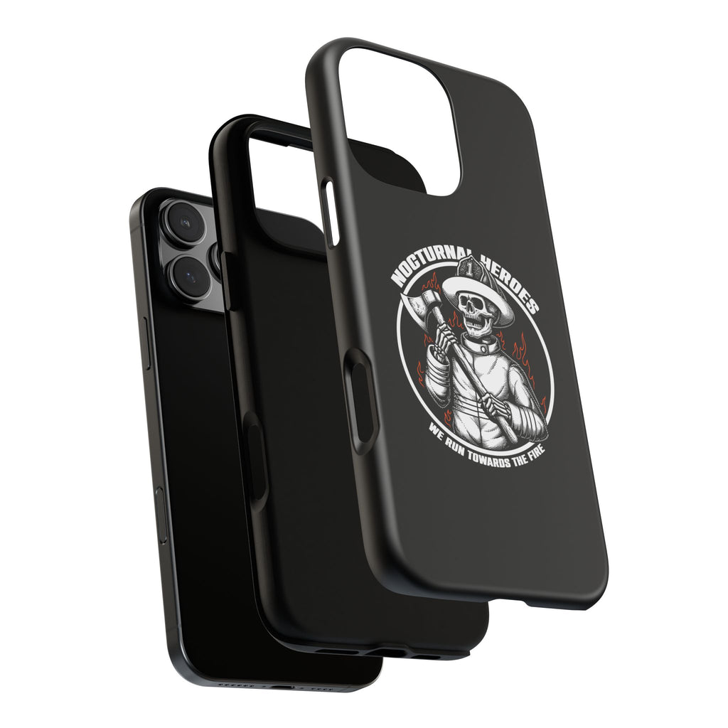 Nocturnal Heroes Skeleton Firefighter Phone Case