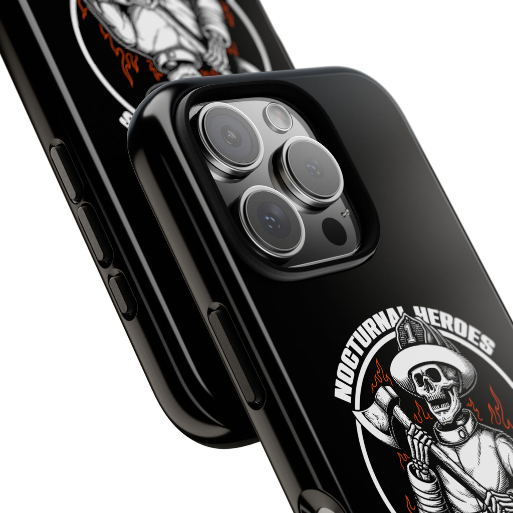 Nocturnal Heroes Skeleton Firefighter Phone Case