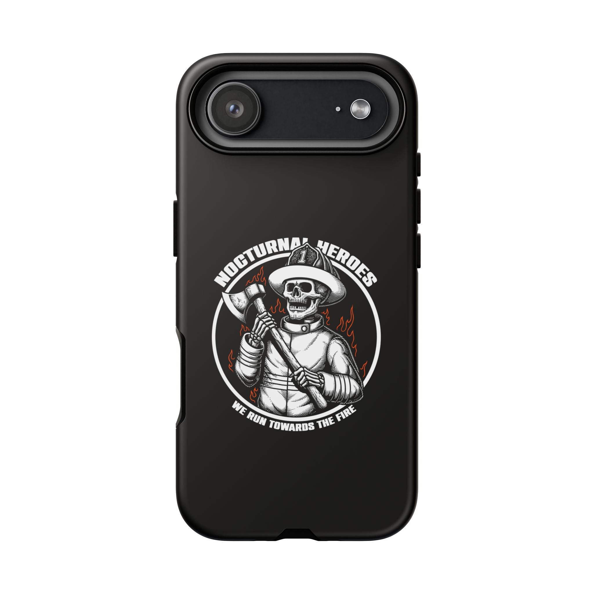 Nocturnal Heroes Skeleton Firefighter Phone Case