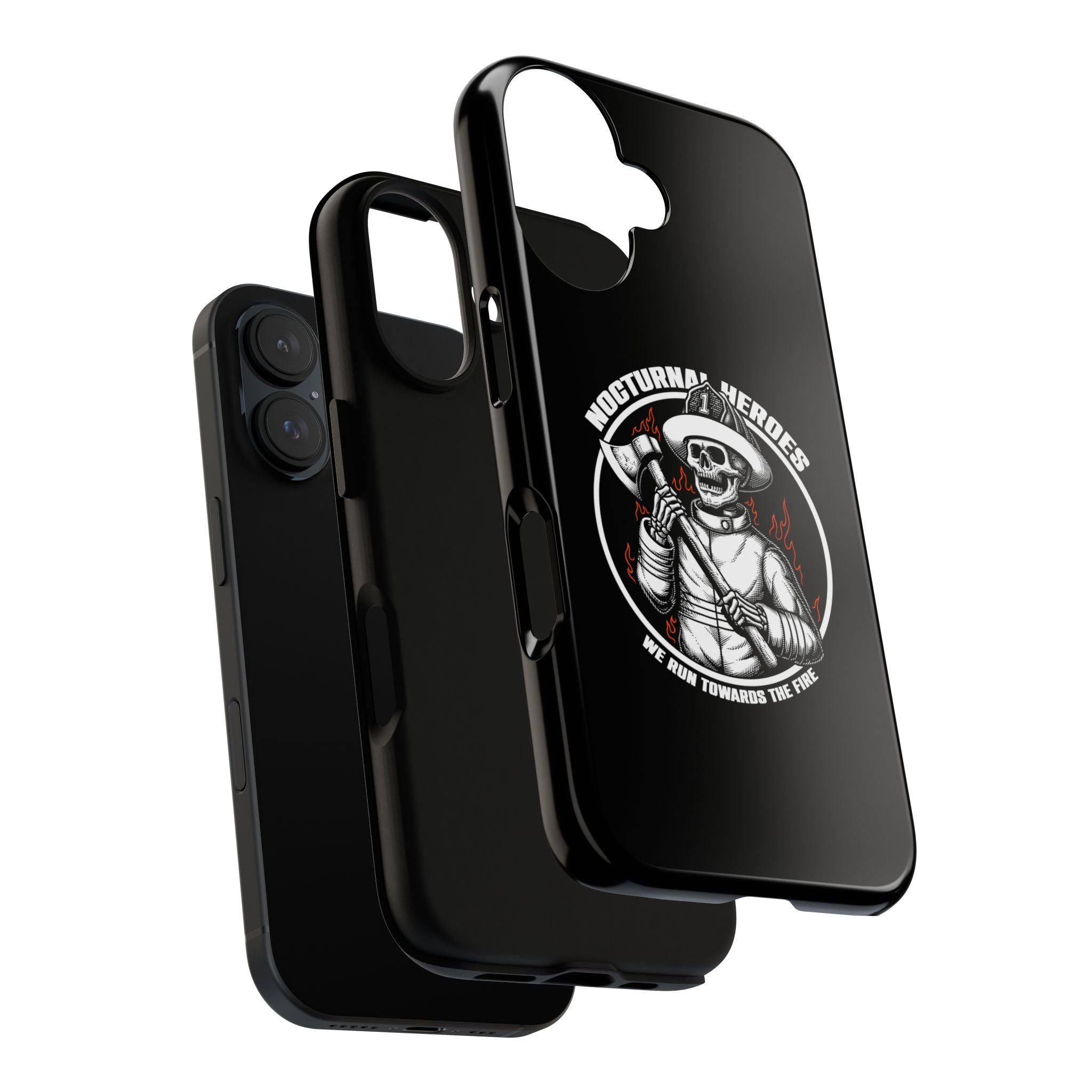Nocturnal Heroes Skeleton Firefighter Phone Case