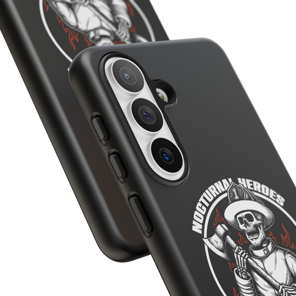 Nocturnal Heroes Skeleton Firefighter Phone Case
