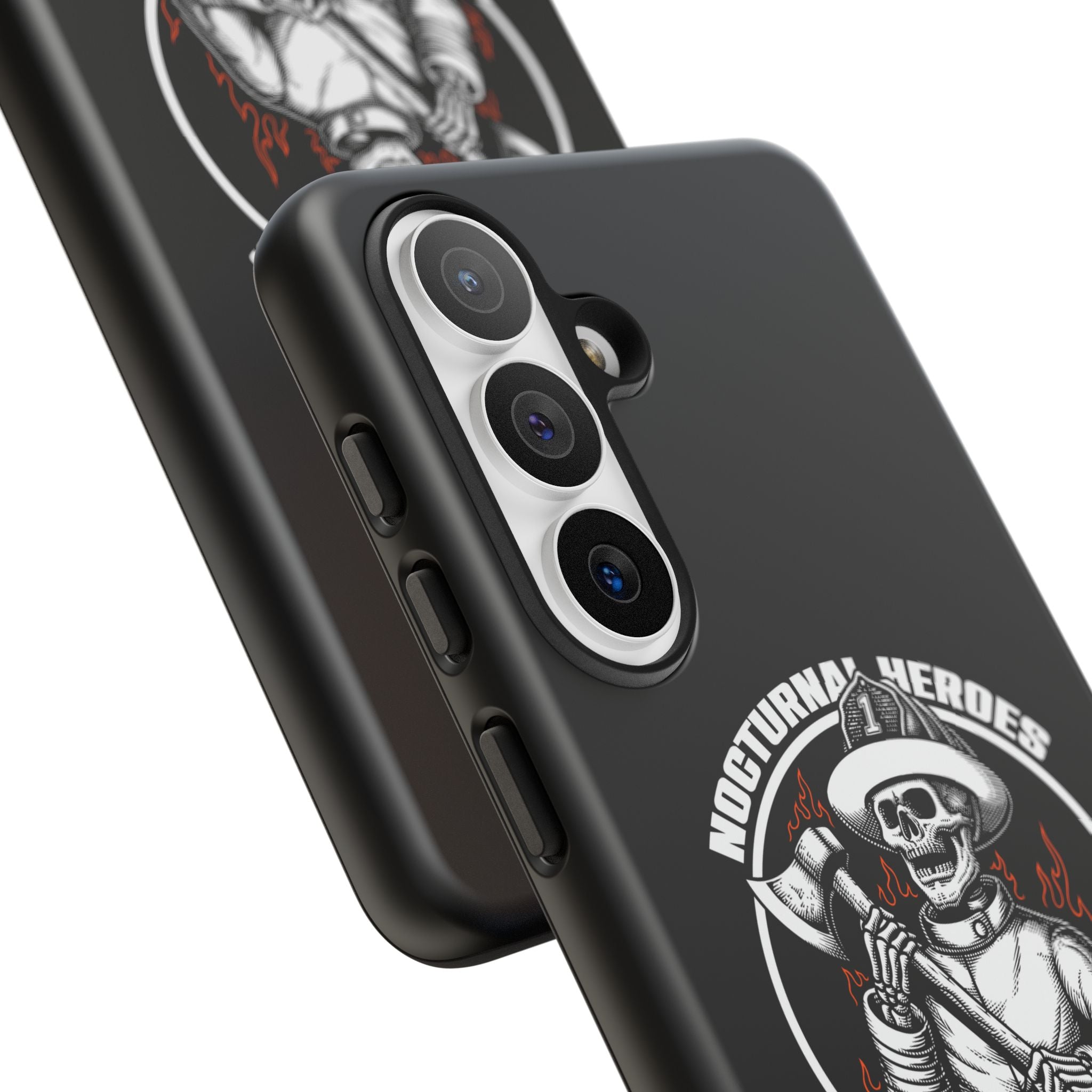 Nocturnal Heroes Skeleton Firefighter Phone Case