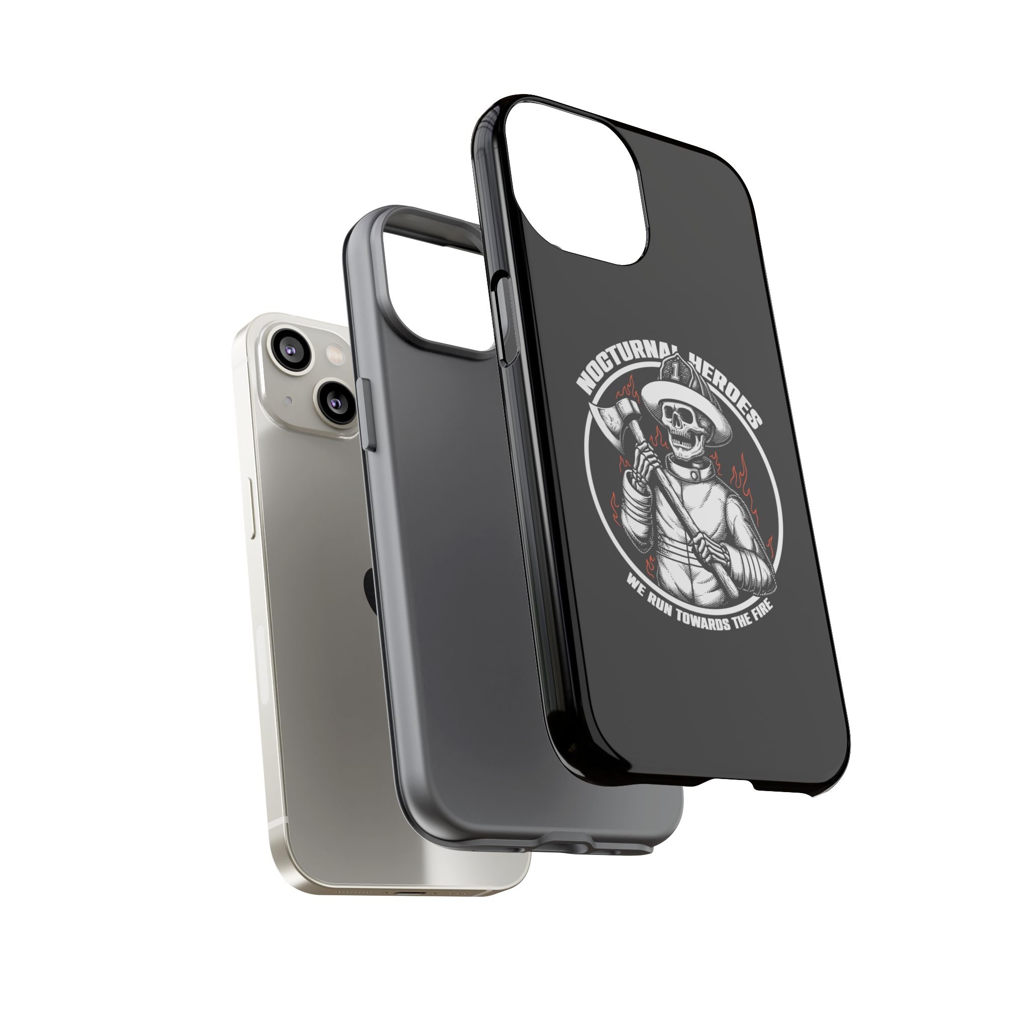 Nocturnal Heroes Skeleton Firefighter Phone Case