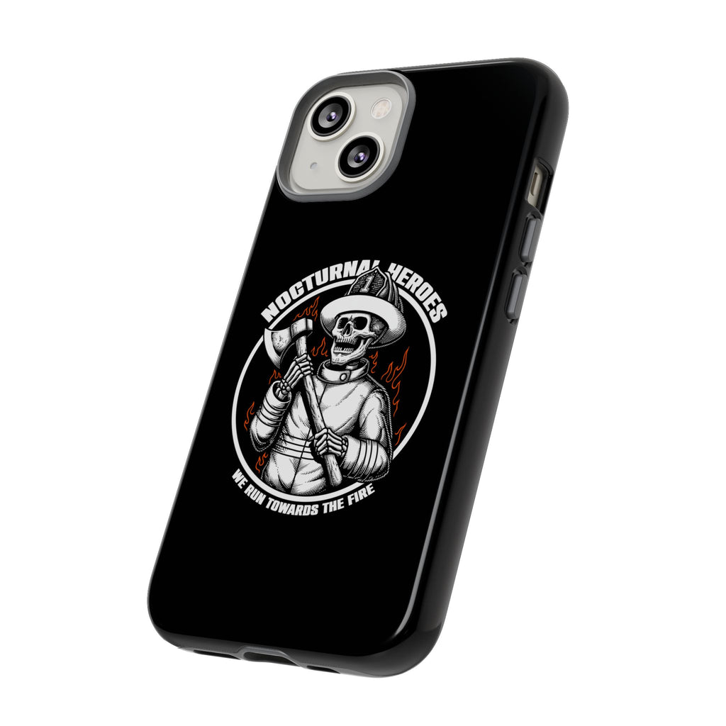 Nocturnal Heroes Skeleton Firefighter Phone Case