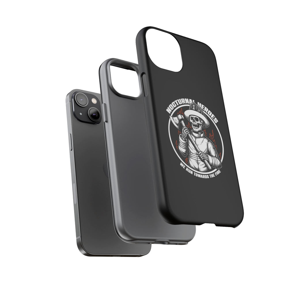 Nocturnal Heroes Skeleton Firefighter Phone Case