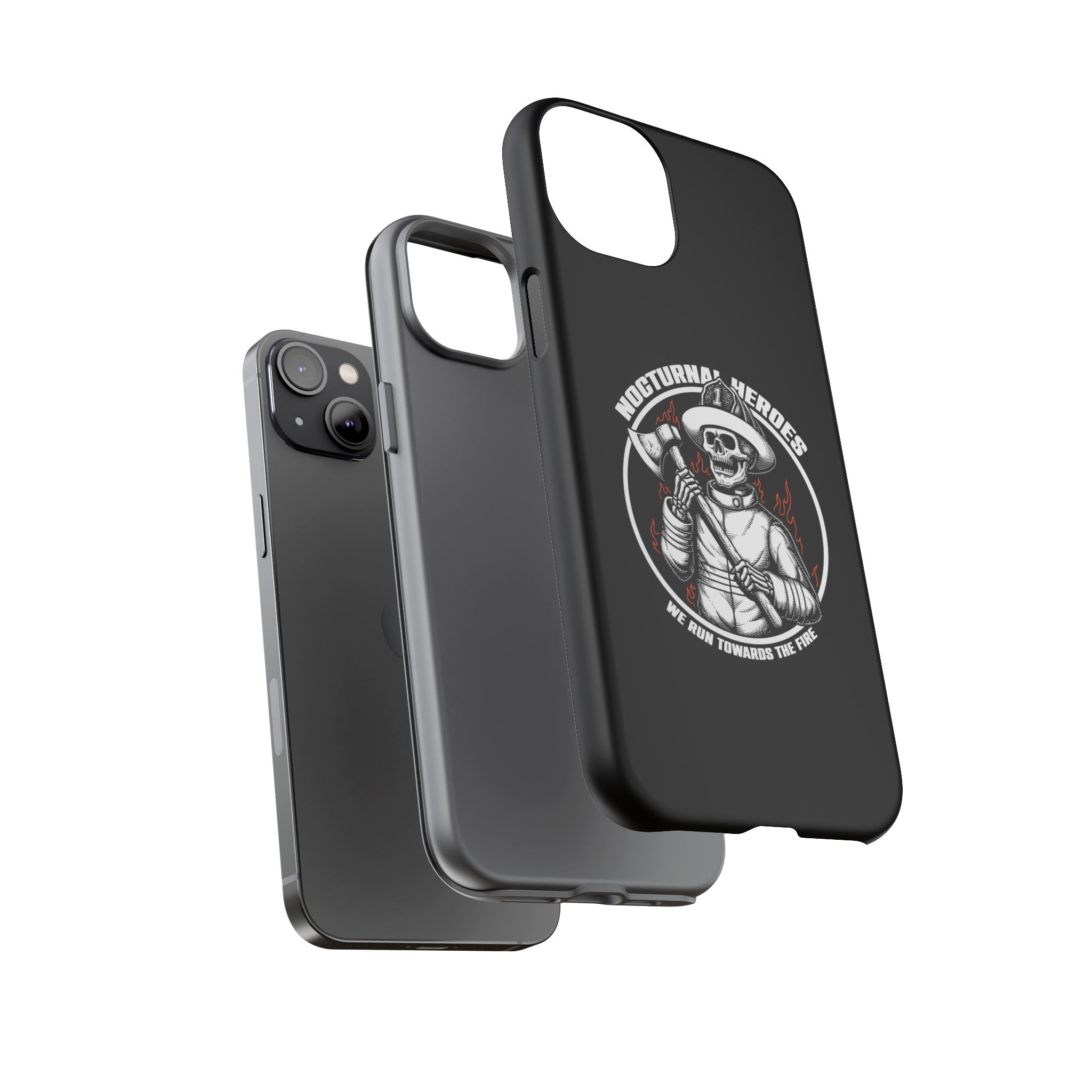 Nocturnal Heroes Skeleton Firefighter Phone Case