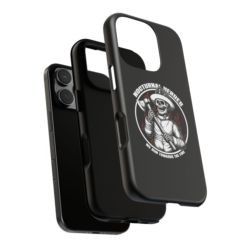 Nocturnal Heroes Skeleton Firefighter Phone Case