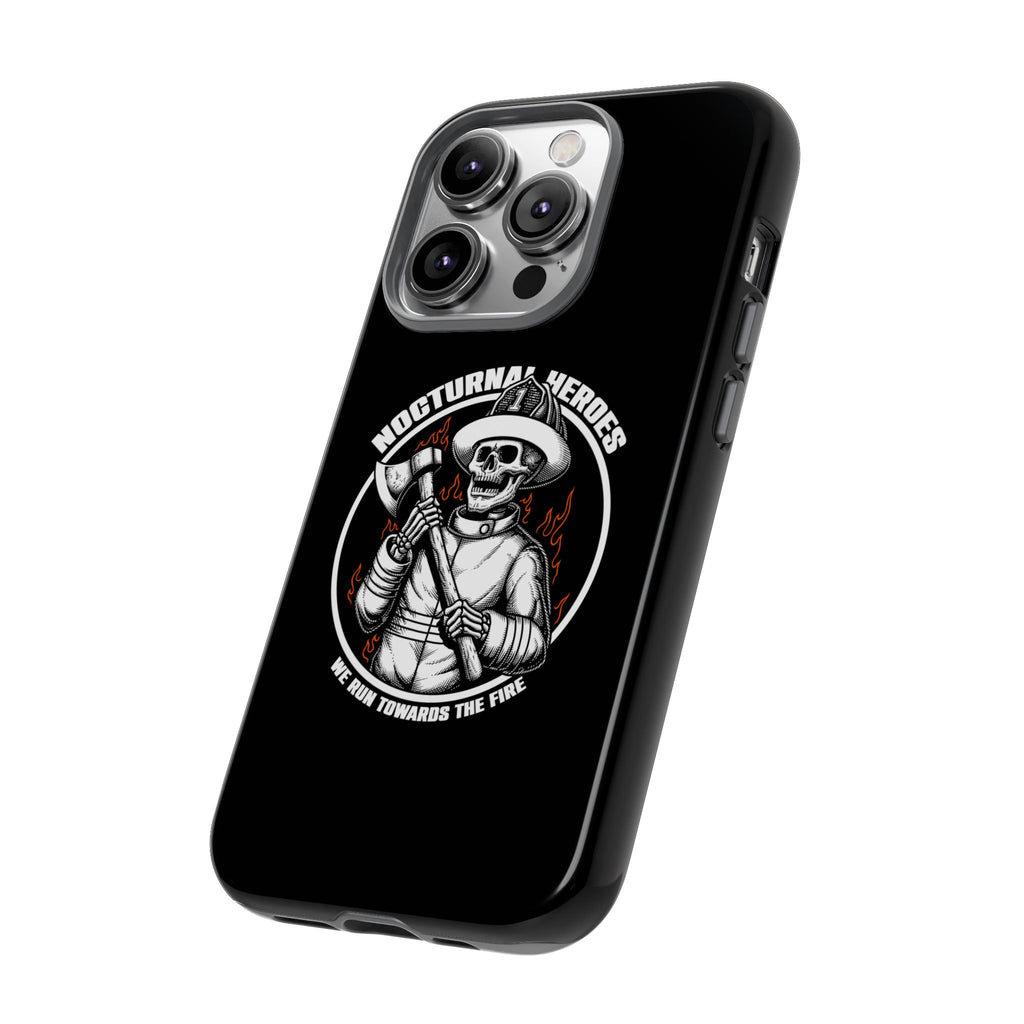 Nocturnal Heroes Skeleton Firefighter Phone Case