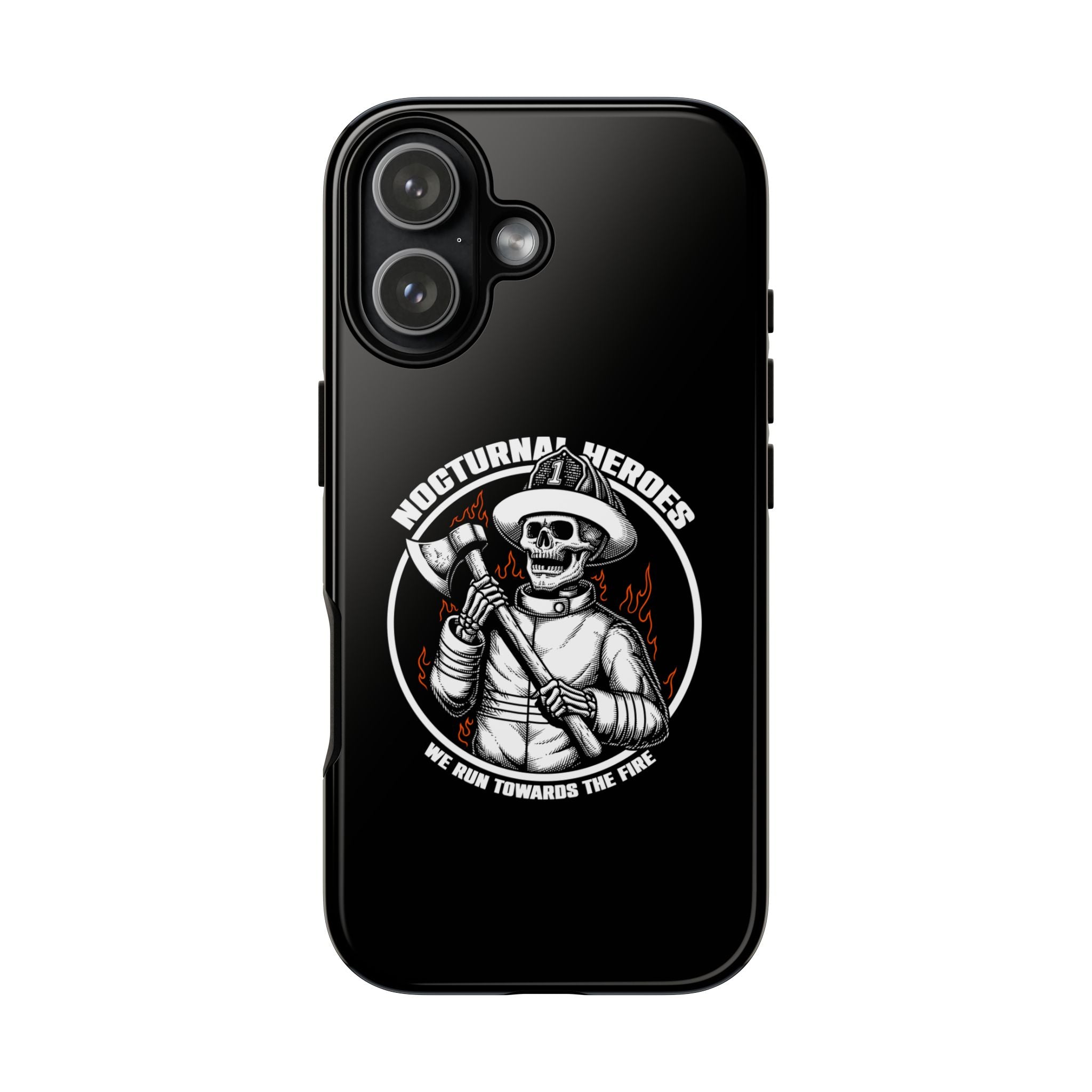 Nocturnal Heroes Skeleton Firefighter Phone Case