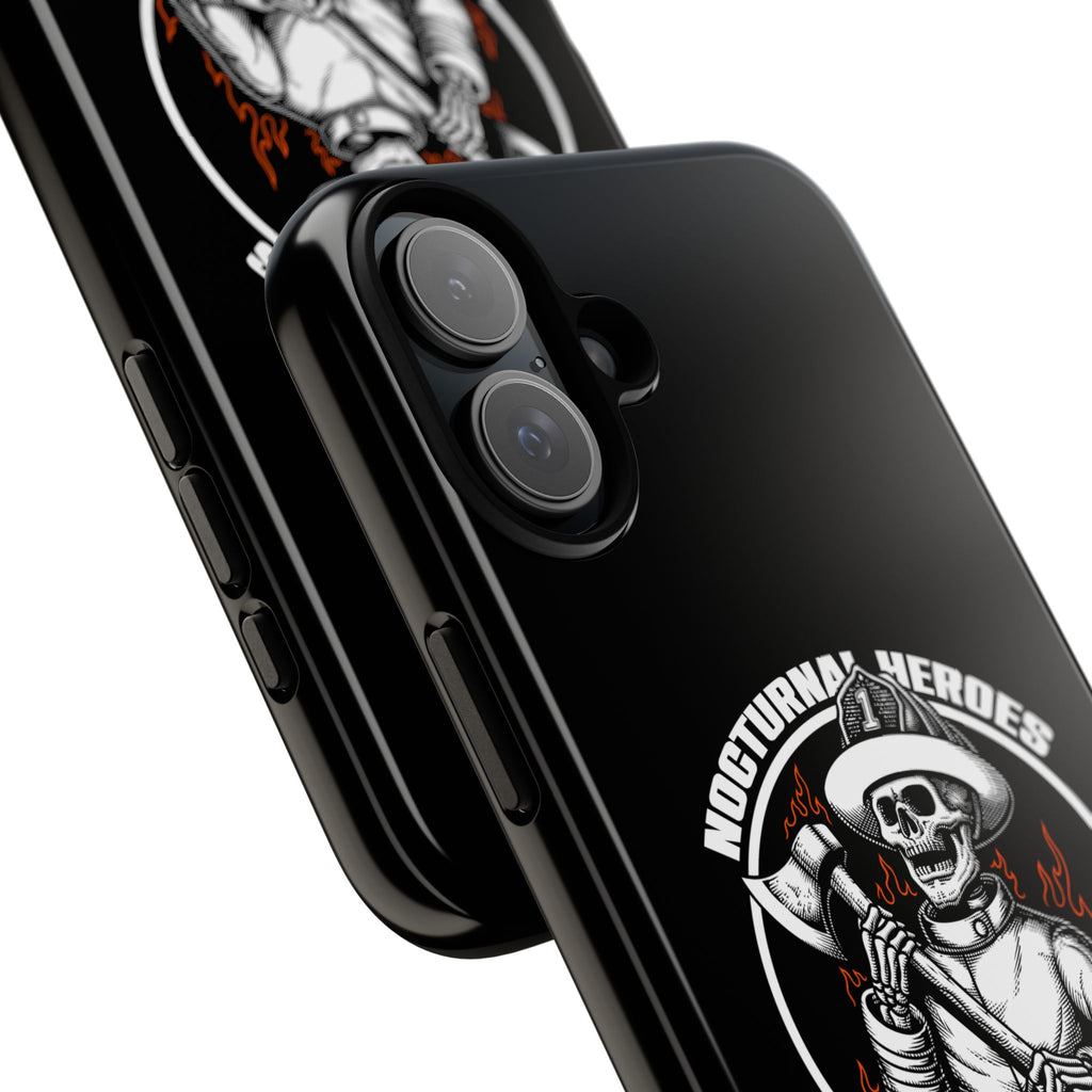 Nocturnal Heroes Skeleton Firefighter Phone Case