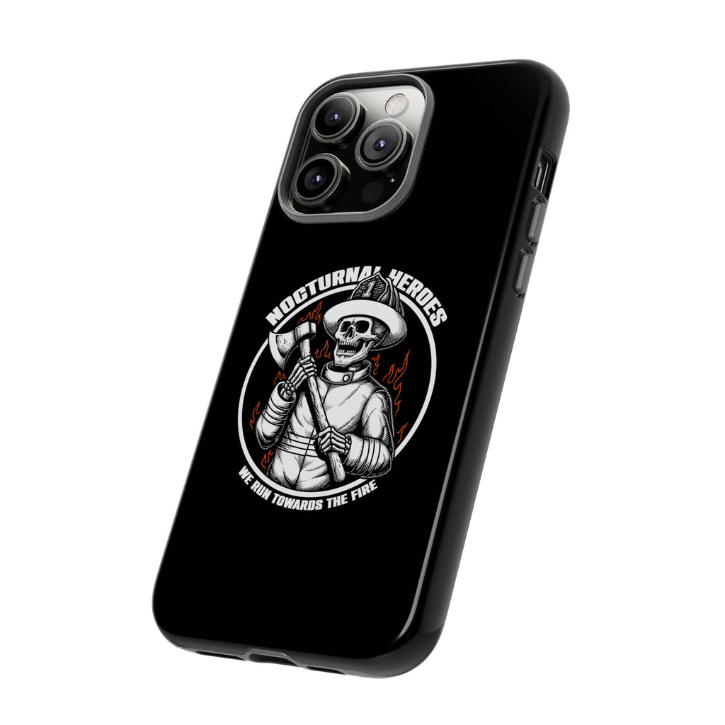 Nocturnal Heroes Skeleton Firefighter Phone Case
