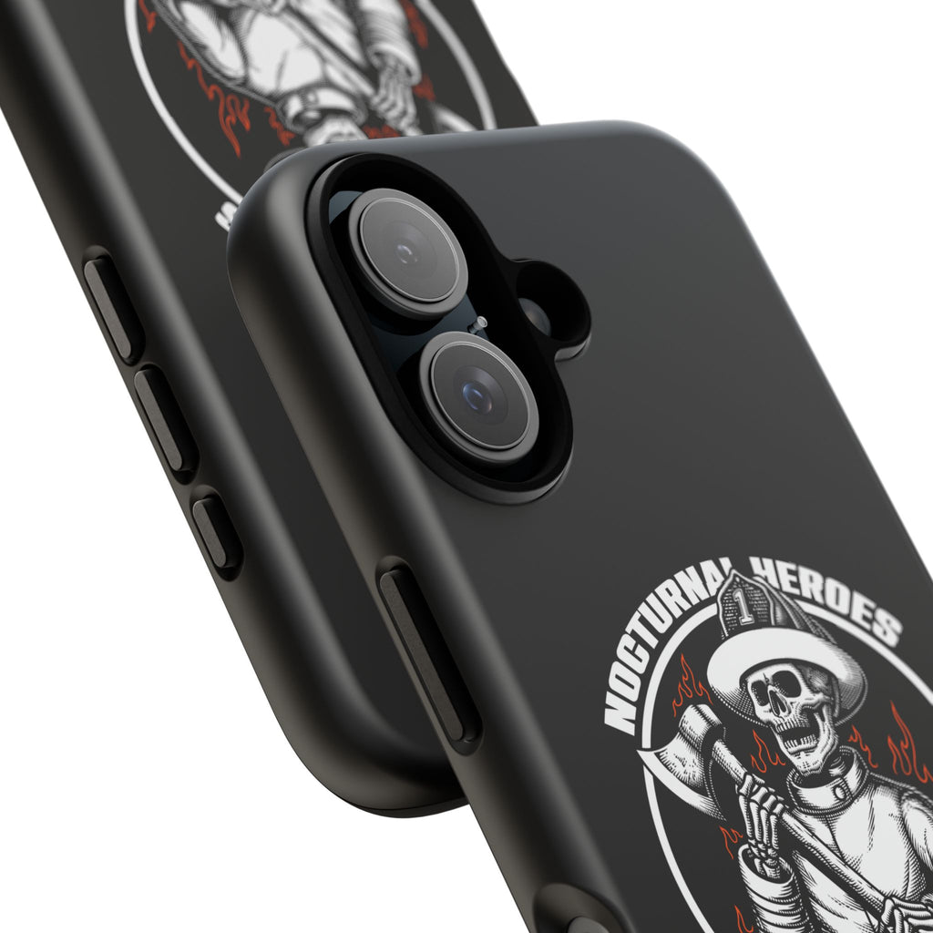 Nocturnal Heroes Skeleton Firefighter Phone Case