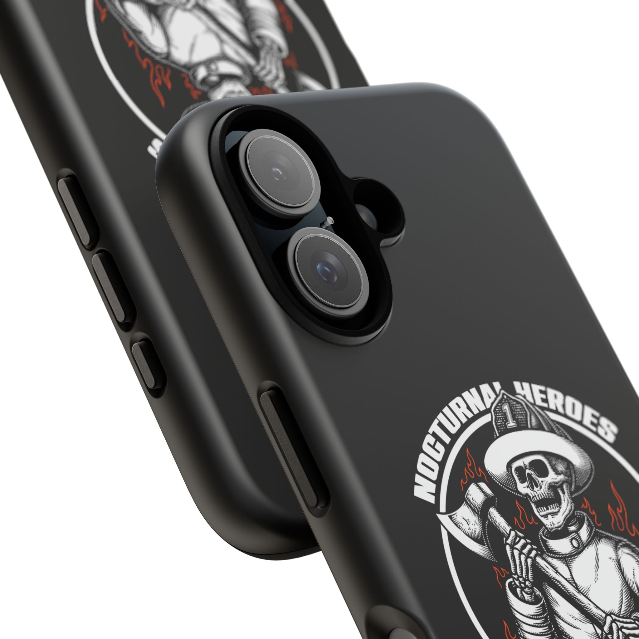 Nocturnal Heroes Skeleton Firefighter Phone Case