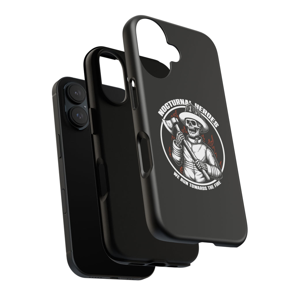 Nocturnal Heroes Skeleton Firefighter Phone Case