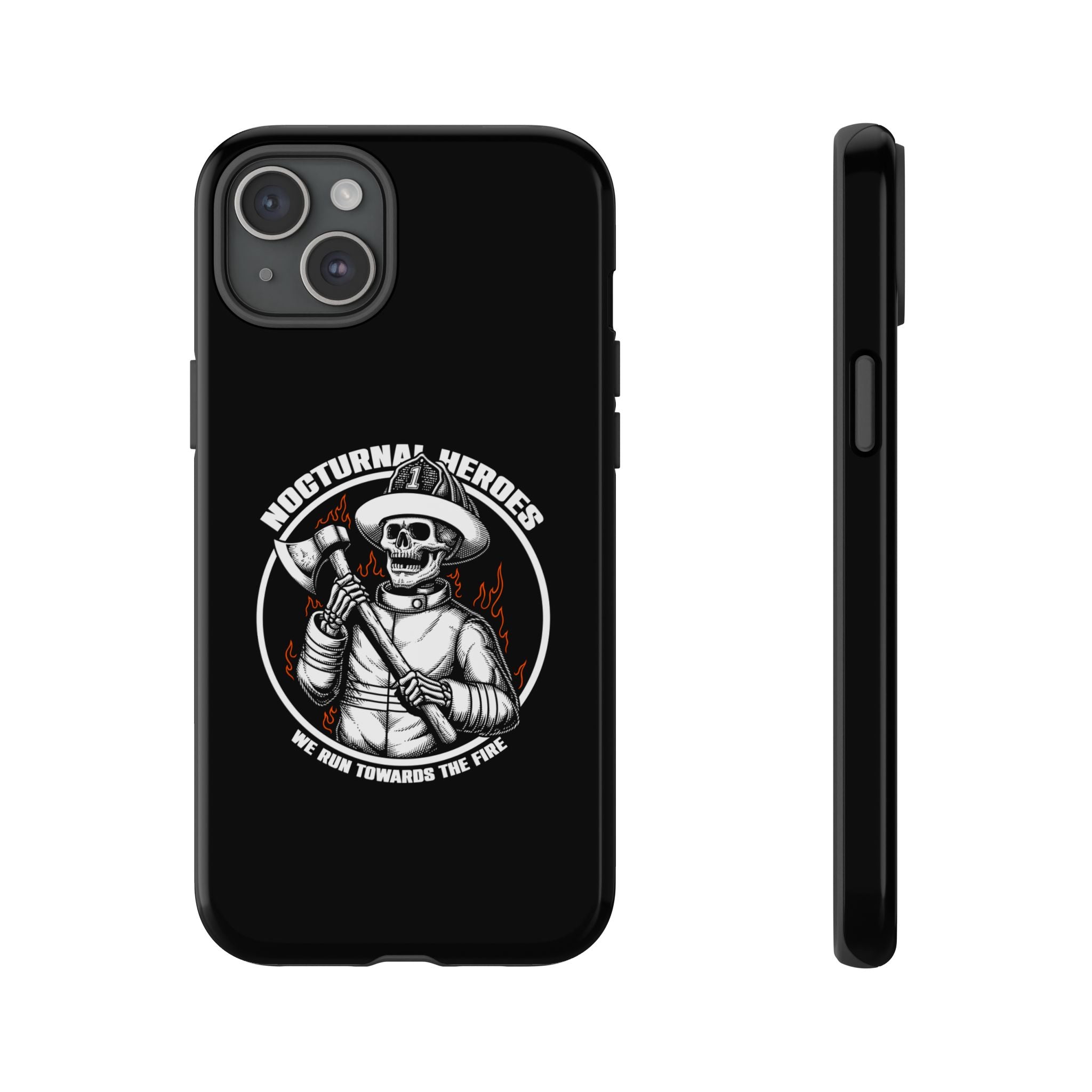 Nocturnal Heroes Skeleton Firefighter Phone Case