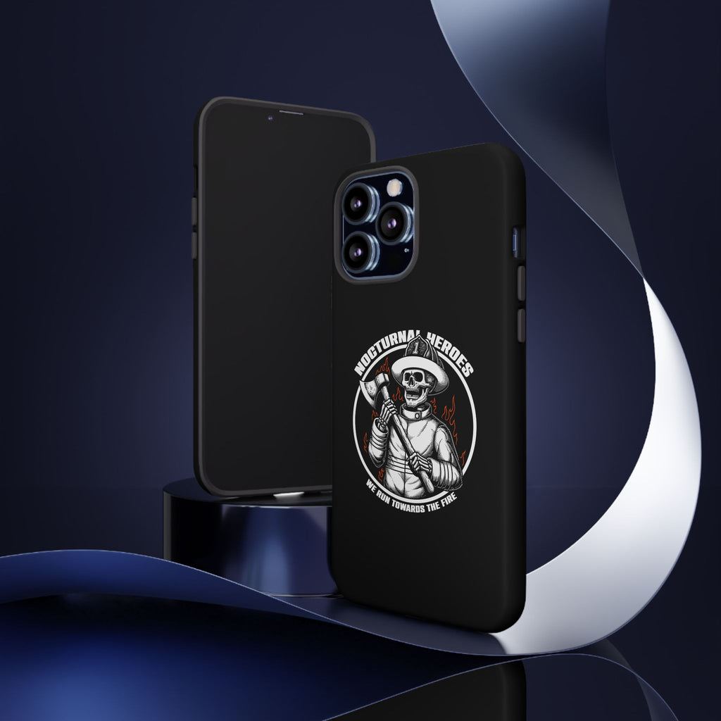 Nocturnal Heroes Skeleton Firefighter Phone Case