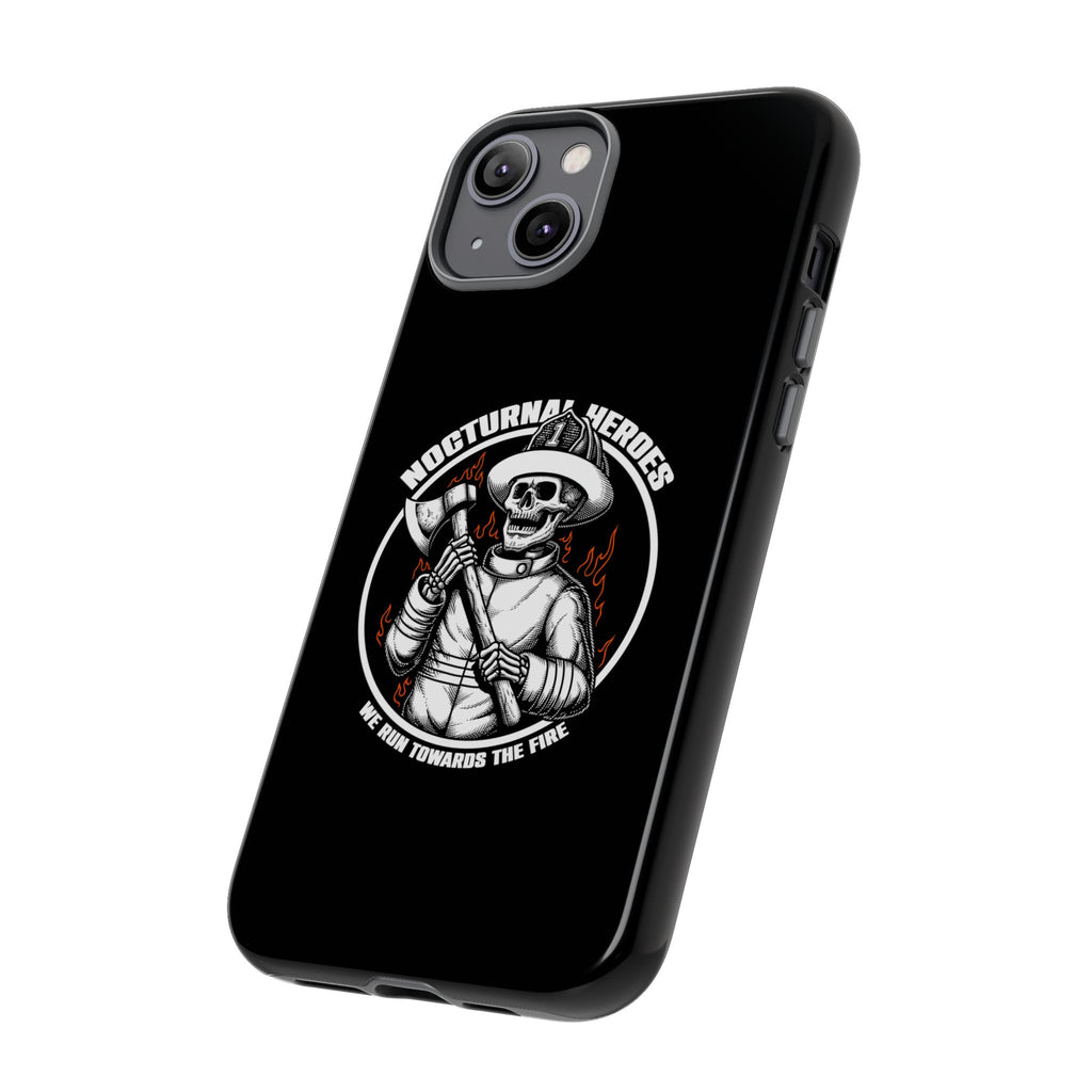 Nocturnal Heroes Skeleton Firefighter Phone Case