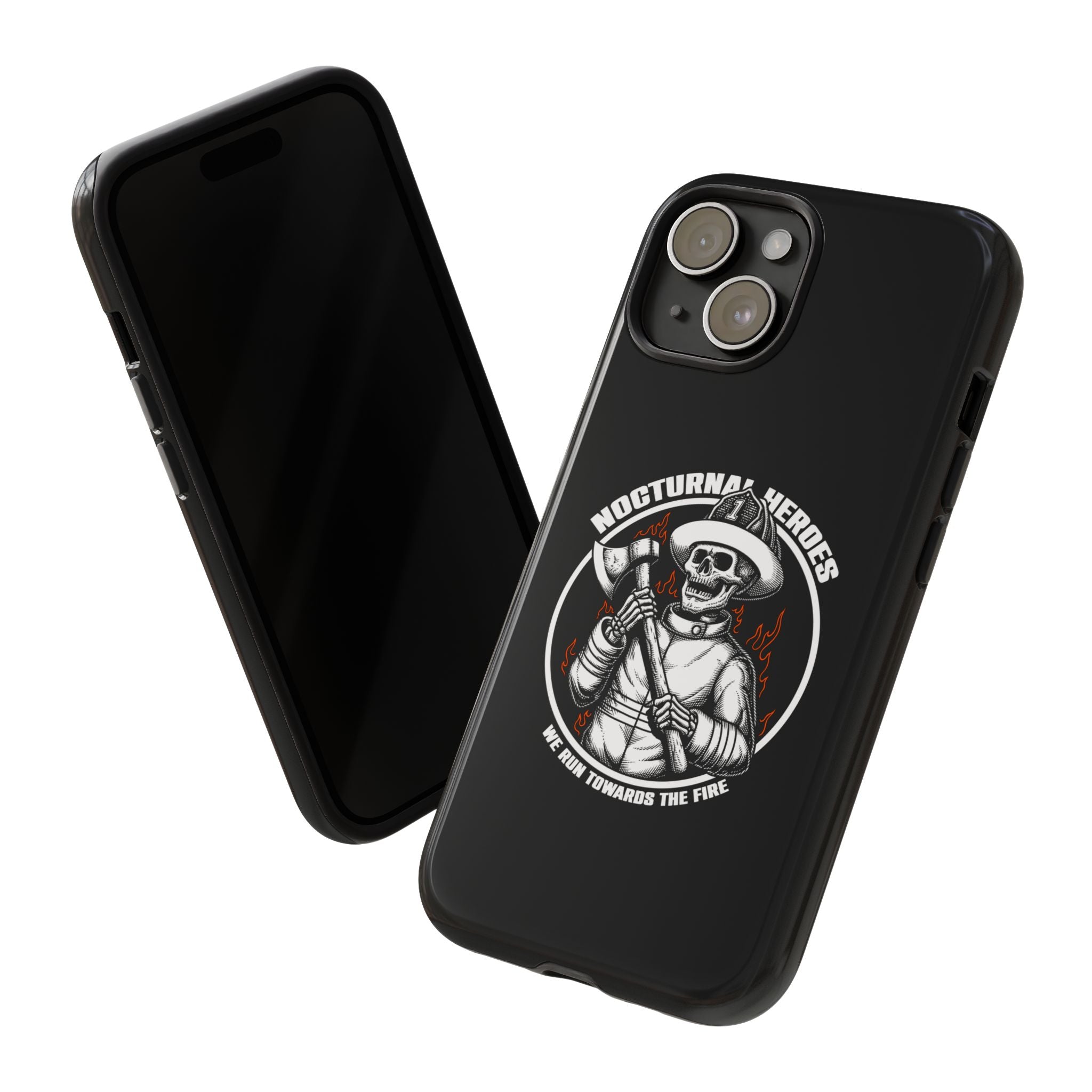 Nocturnal Heroes Skeleton Firefighter Phone Case