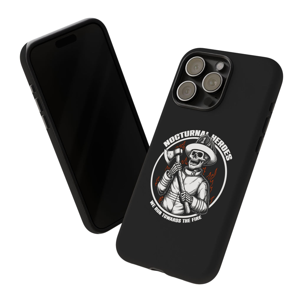 Nocturnal Heroes Skeleton Firefighter Phone Case