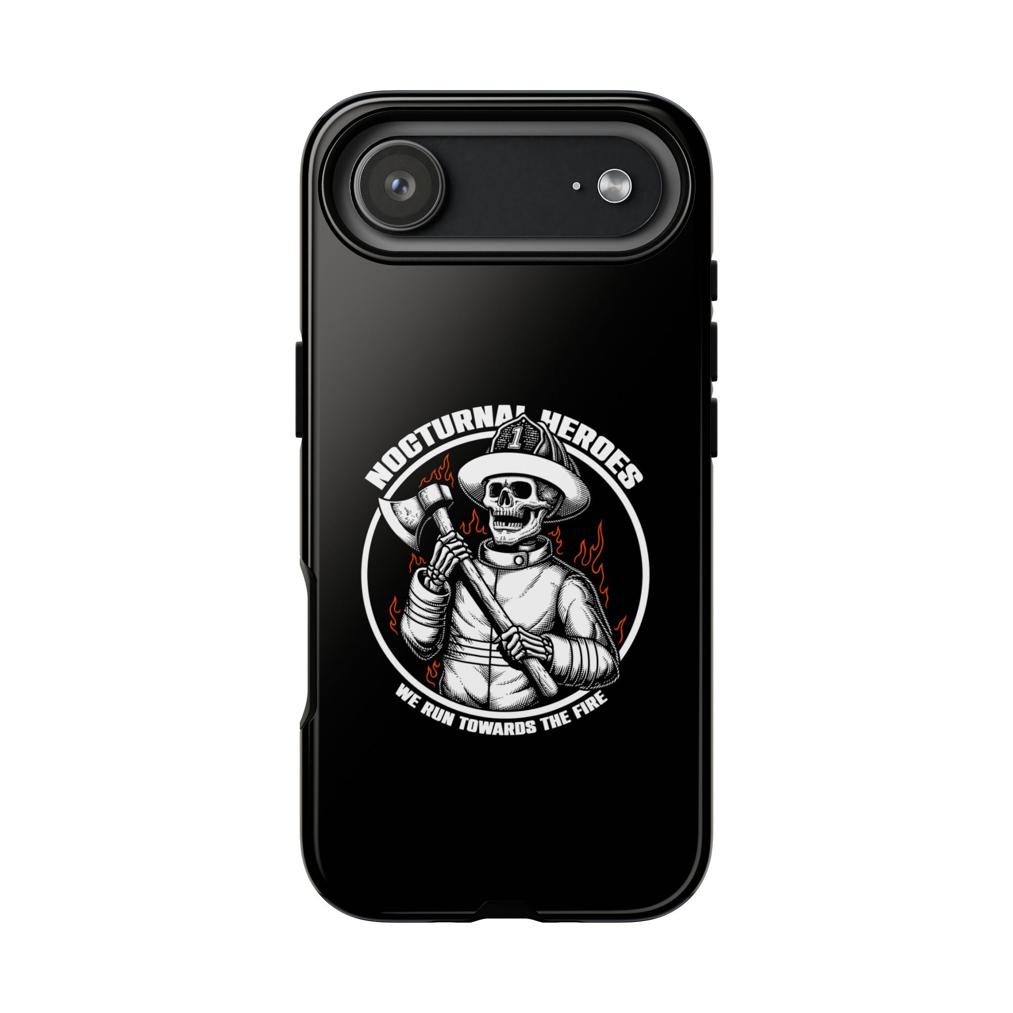 Nocturnal Heroes Skeleton Firefighter Phone Case