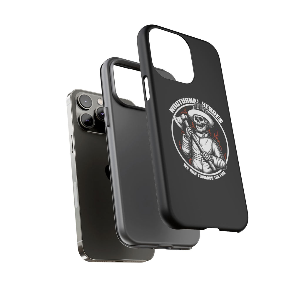 Nocturnal Heroes Skeleton Firefighter Phone Case