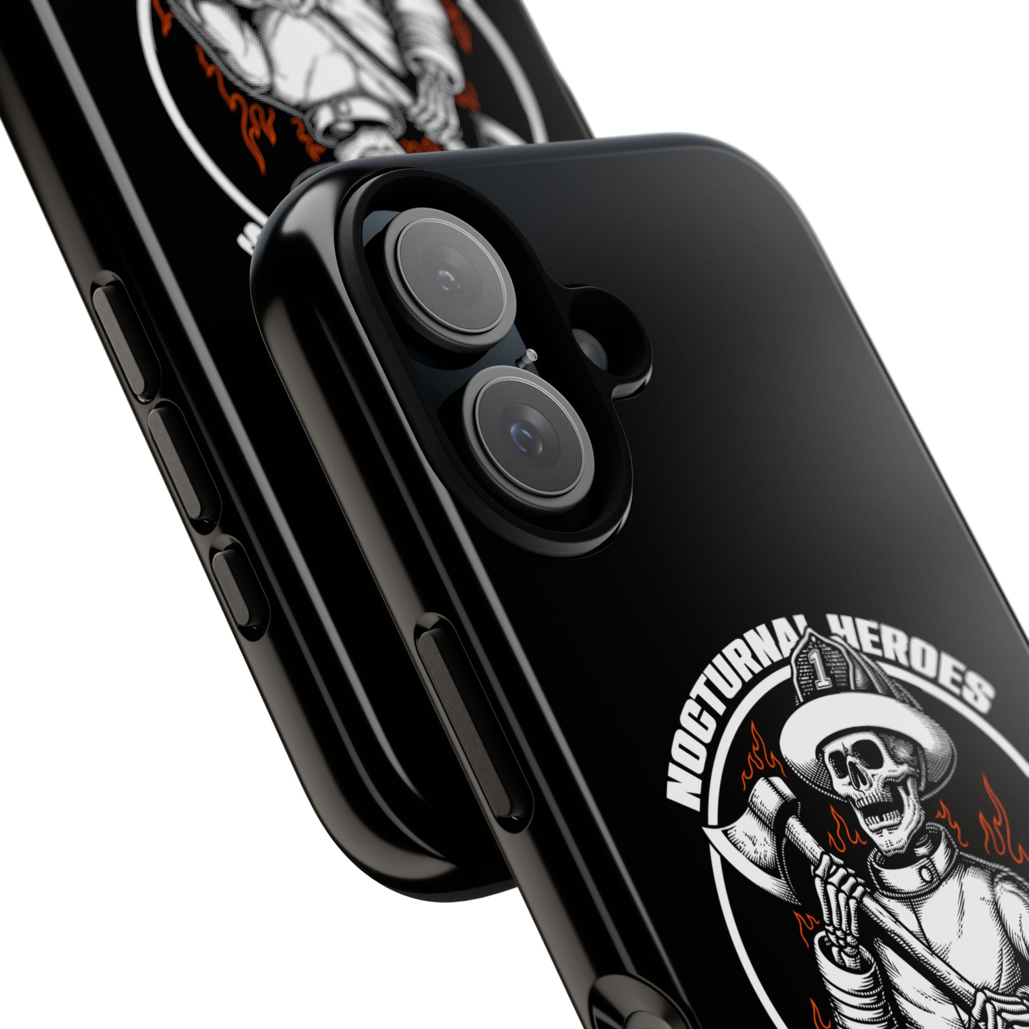 Nocturnal Heroes Skeleton Firefighter Phone Case