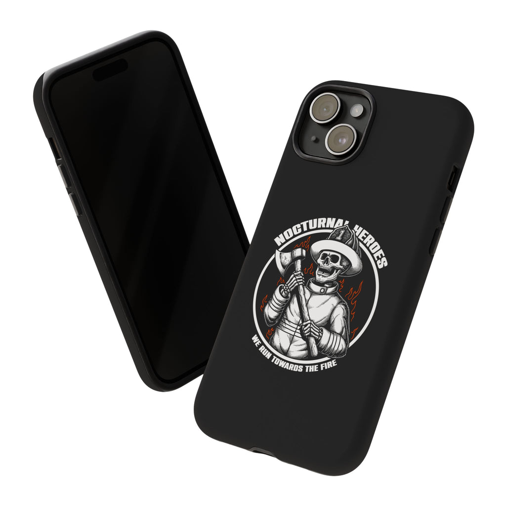 Nocturnal Heroes Skeleton Firefighter Phone Case