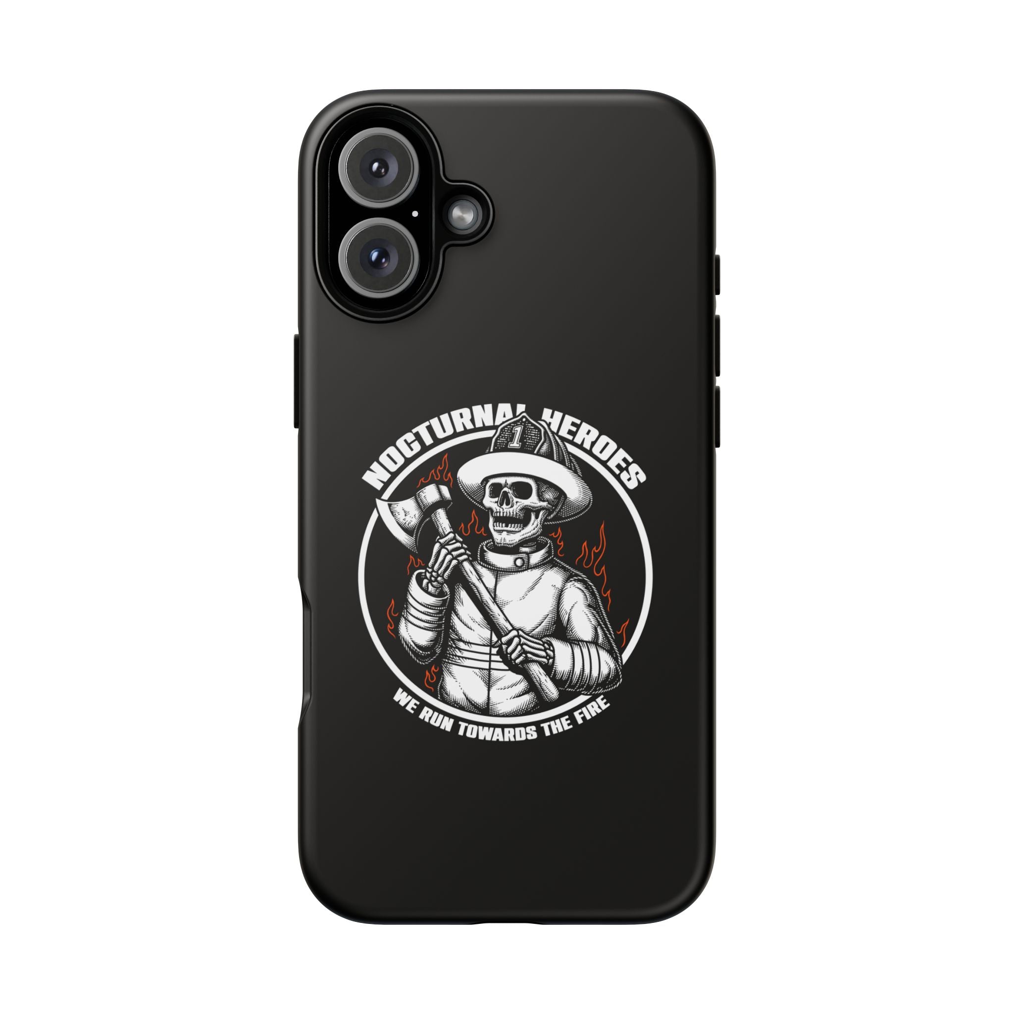 Nocturnal Heroes Skeleton Firefighter Phone Case