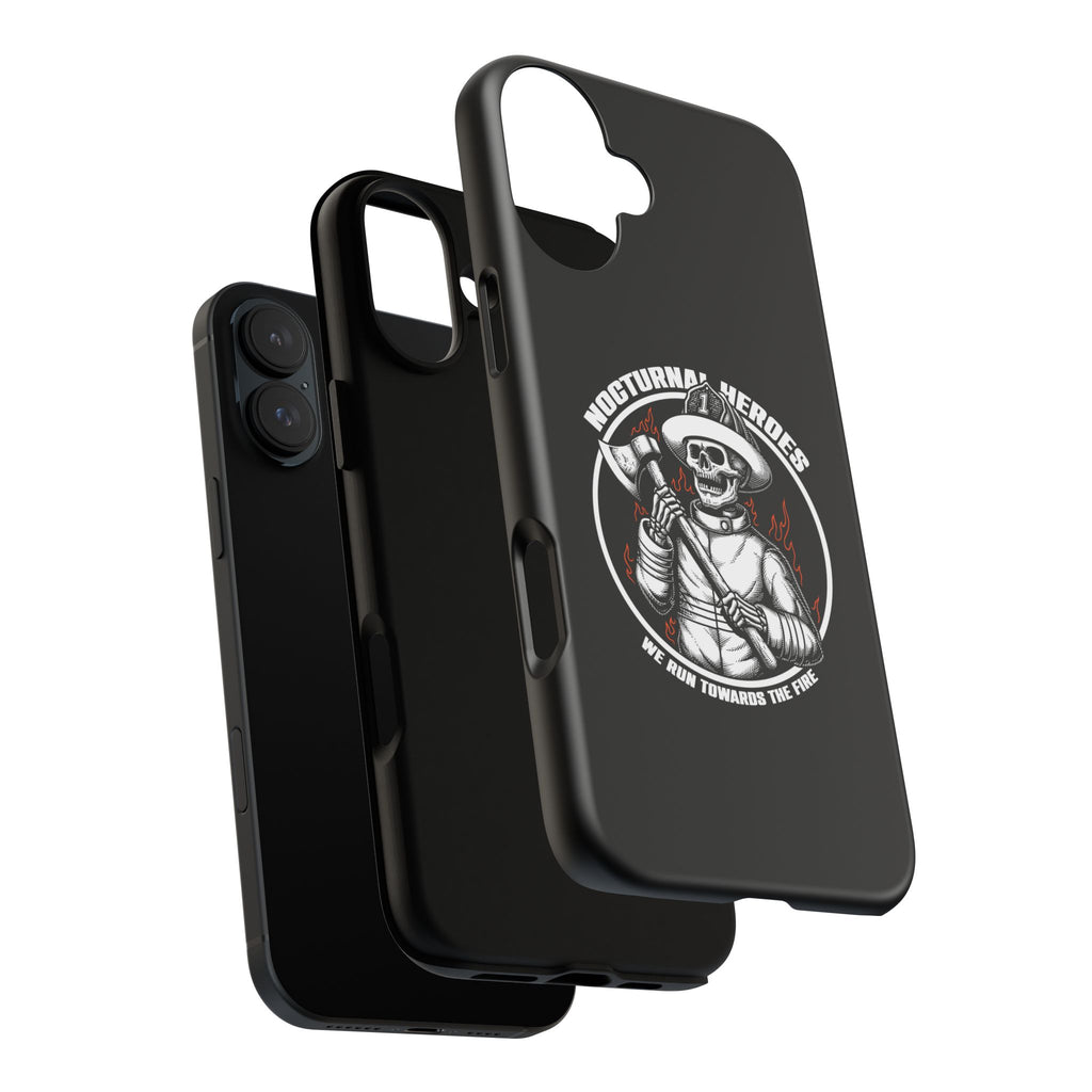 Nocturnal Heroes Skeleton Firefighter Phone Case