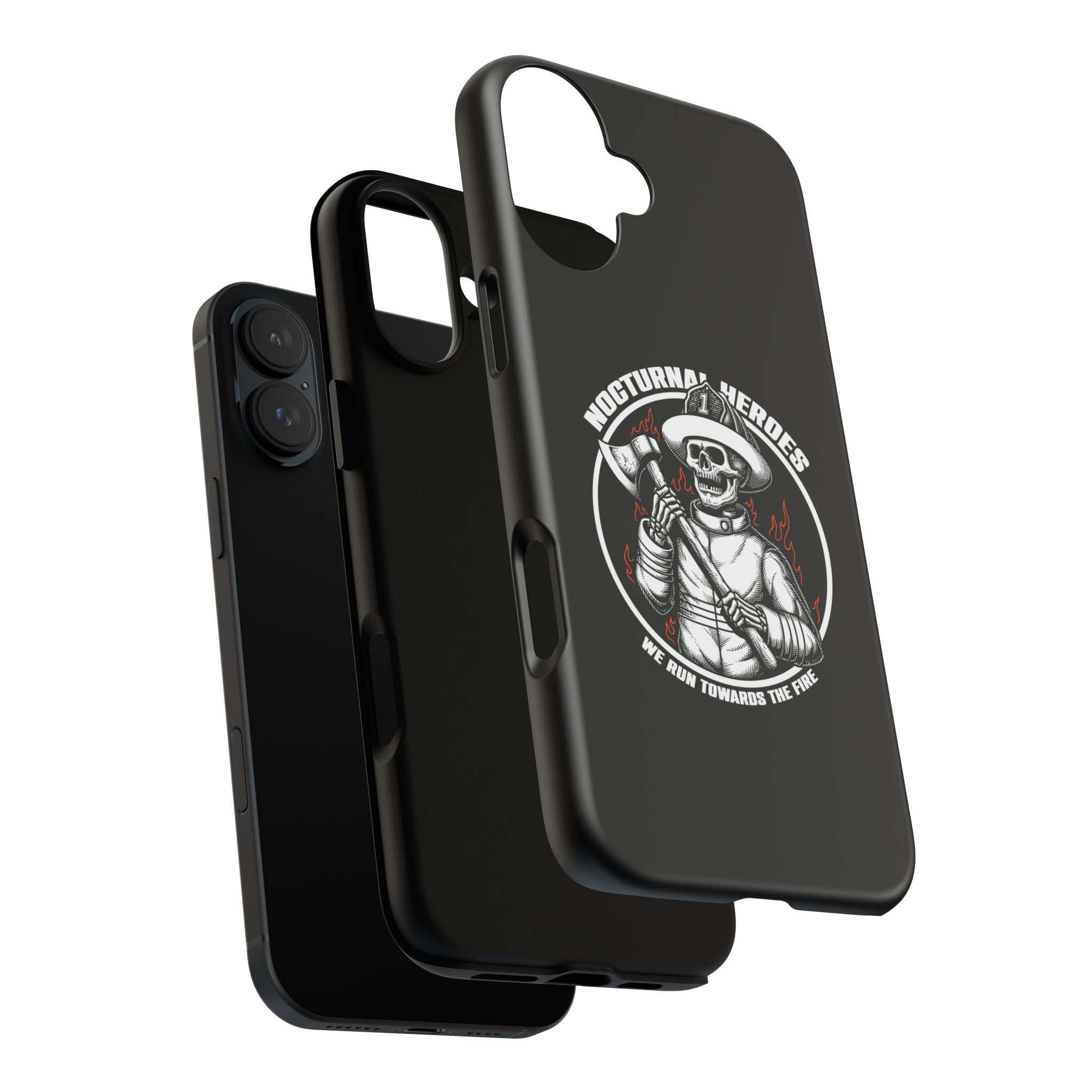 Nocturnal Heroes Skeleton Firefighter Phone Case
