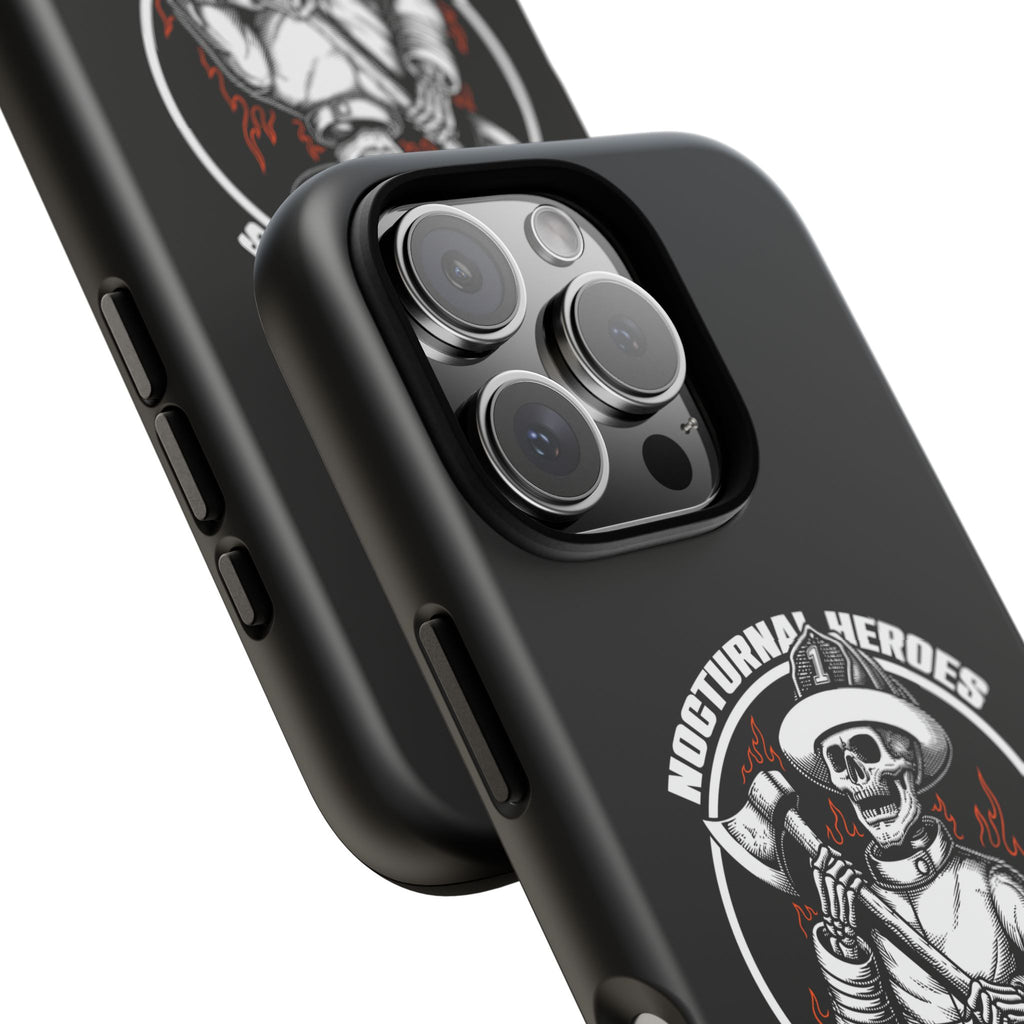 Nocturnal Heroes Skeleton Firefighter Phone Case