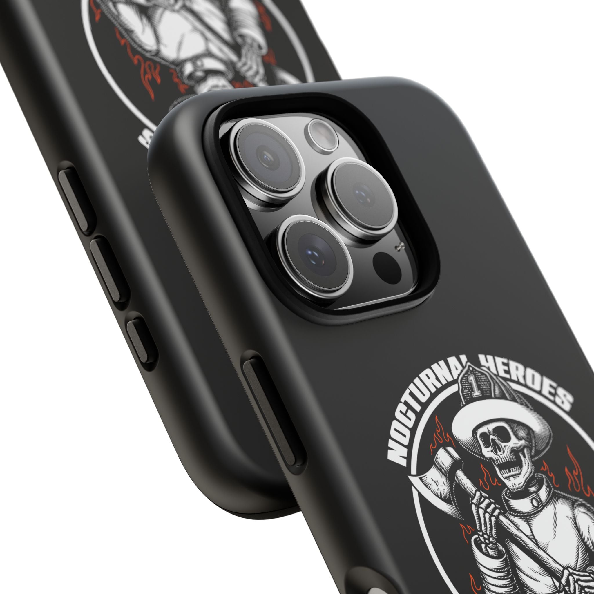 Nocturnal Heroes Skeleton Firefighter Phone Case