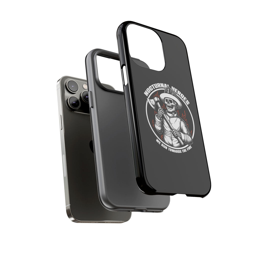 Nocturnal Heroes Skeleton Firefighter Phone Case