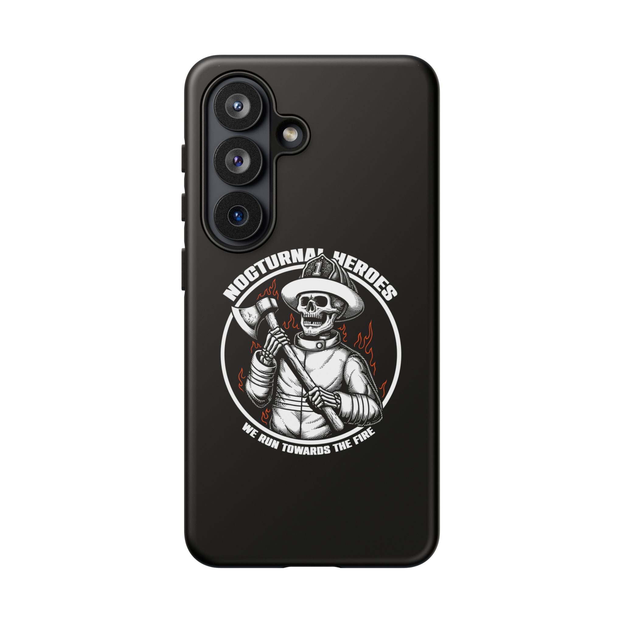 Nocturnal Heroes Skeleton Firefighter Phone Case