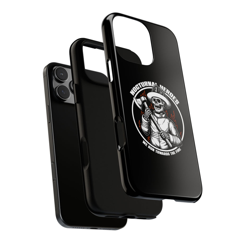 Nocturnal Heroes Skeleton Firefighter Phone Case