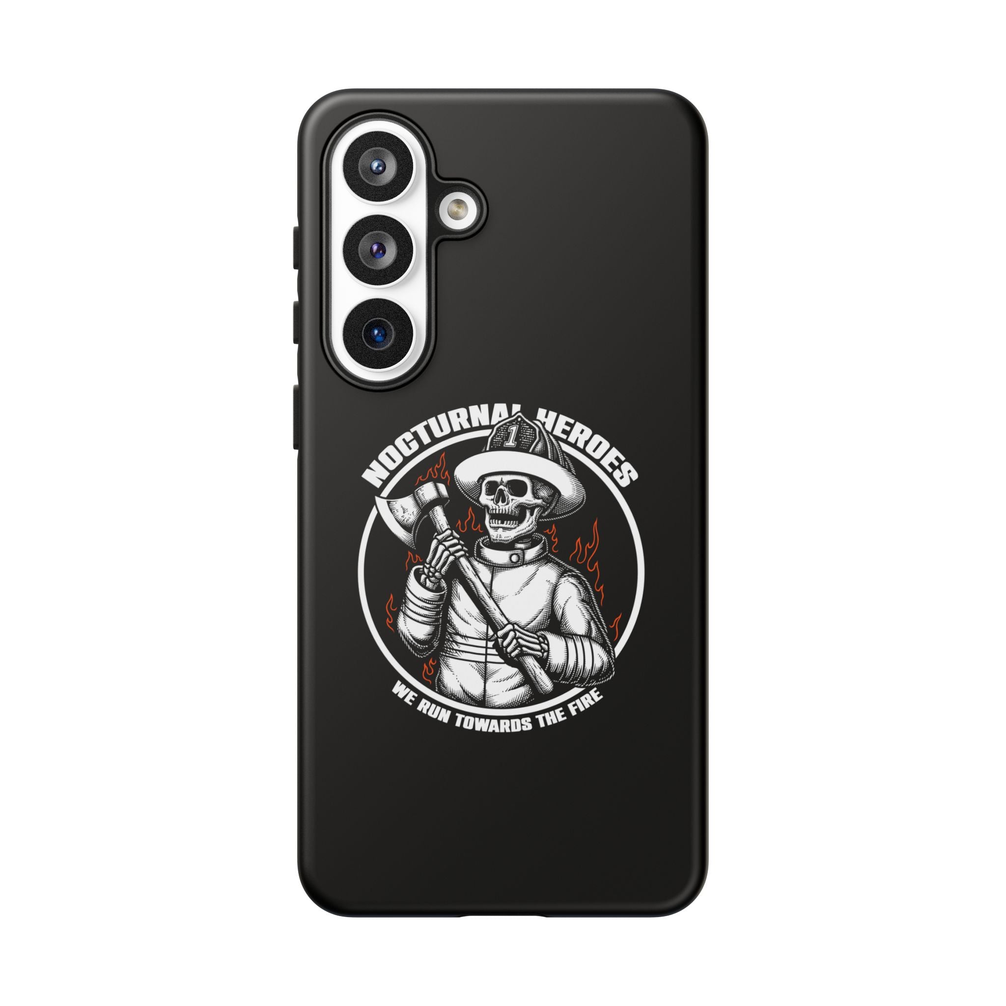 Nocturnal Heroes Skeleton Firefighter Phone Case