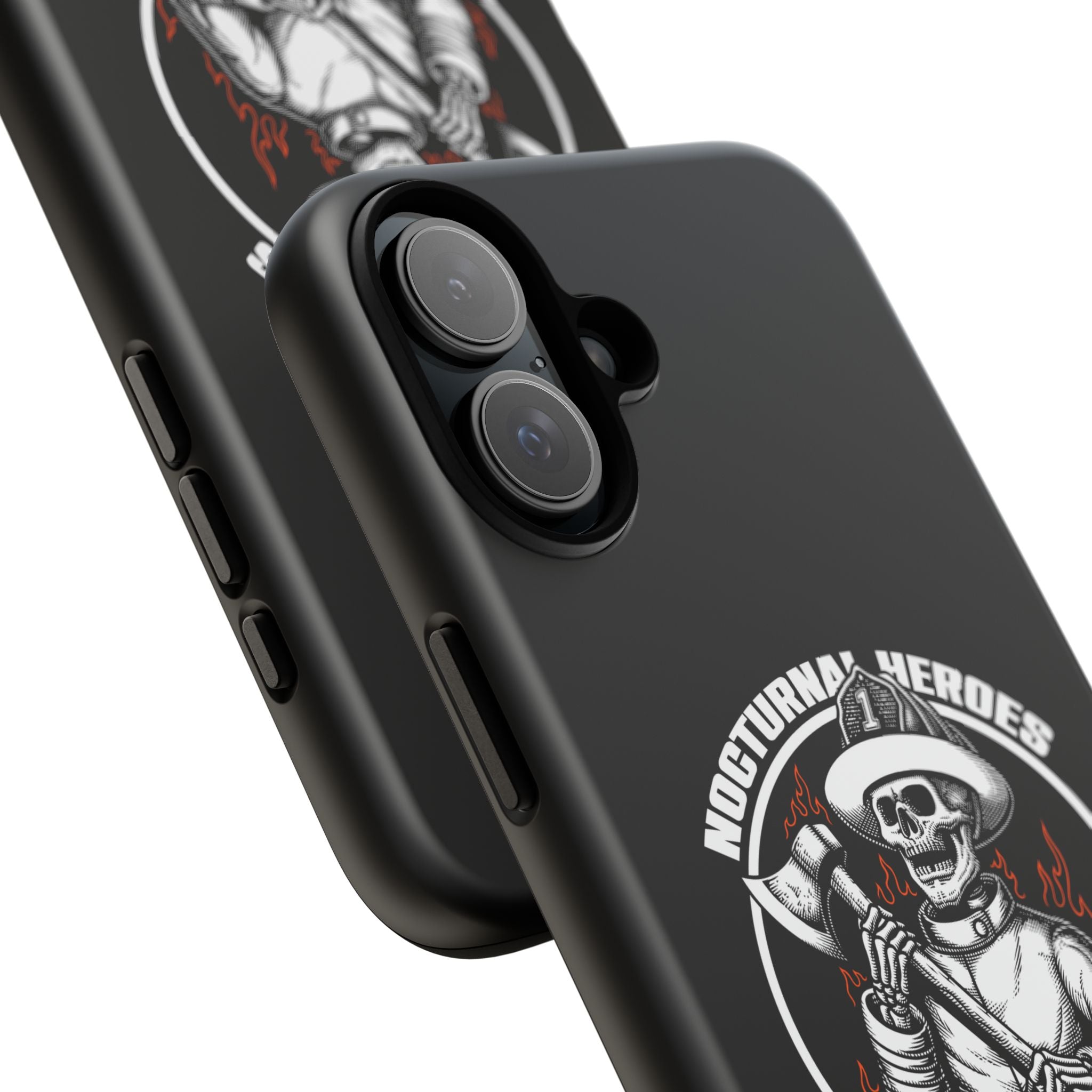 Nocturnal Heroes Skeleton Firefighter Phone Case