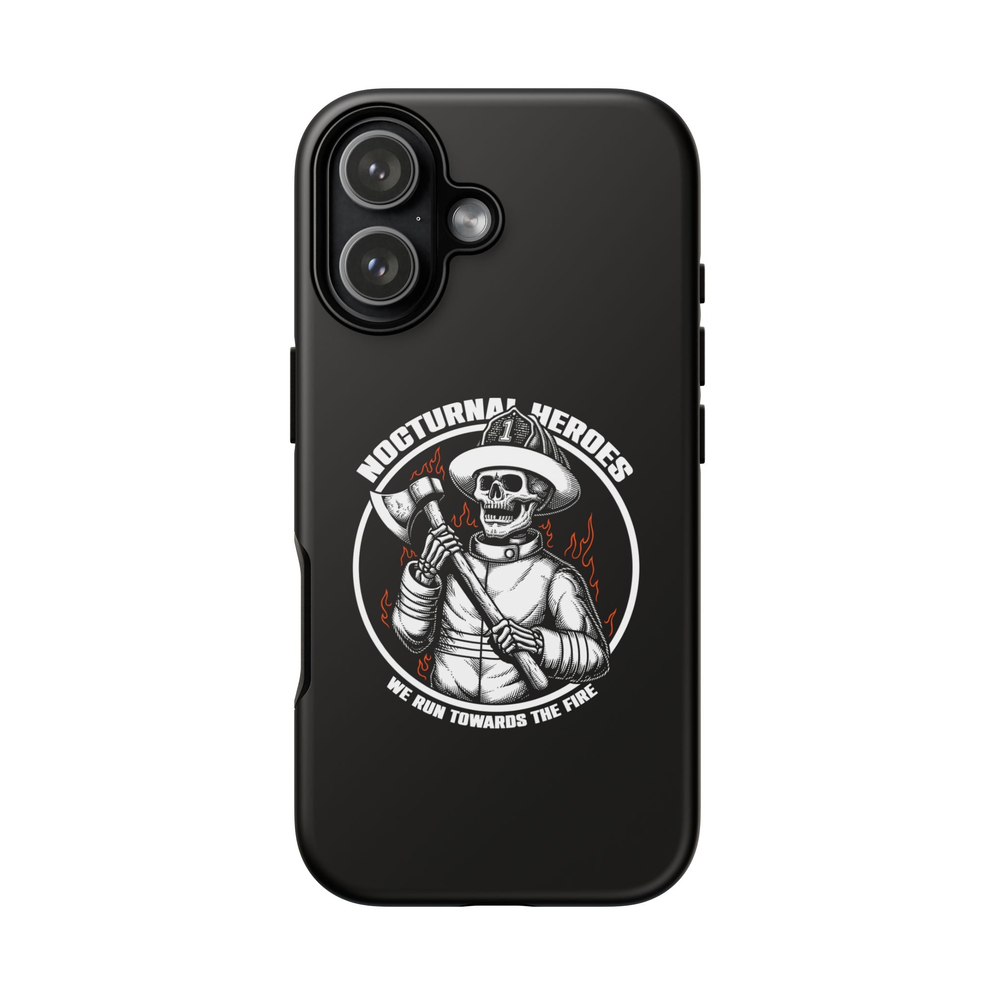 Nocturnal Heroes Skeleton Firefighter Phone Case