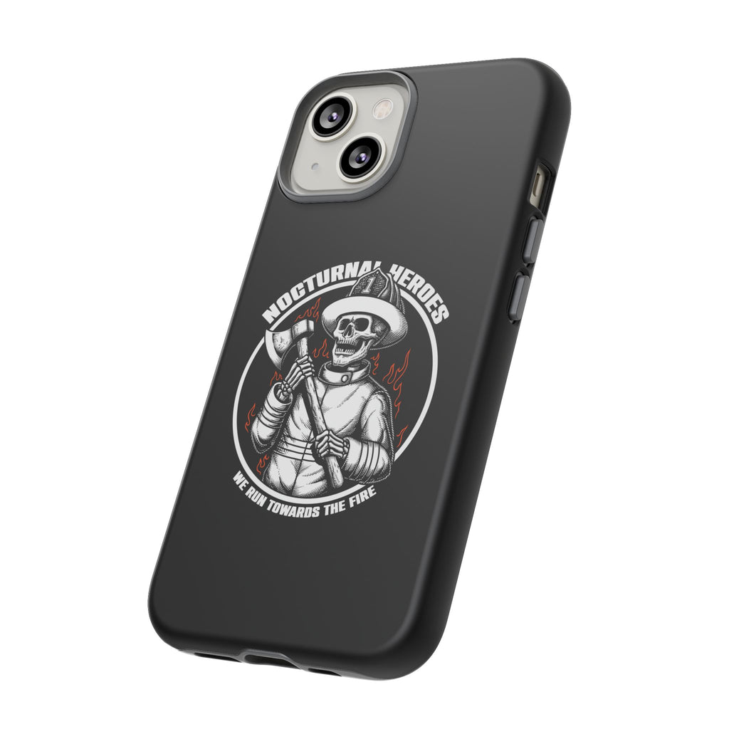 Nocturnal Heroes Skeleton Firefighter Phone Case
