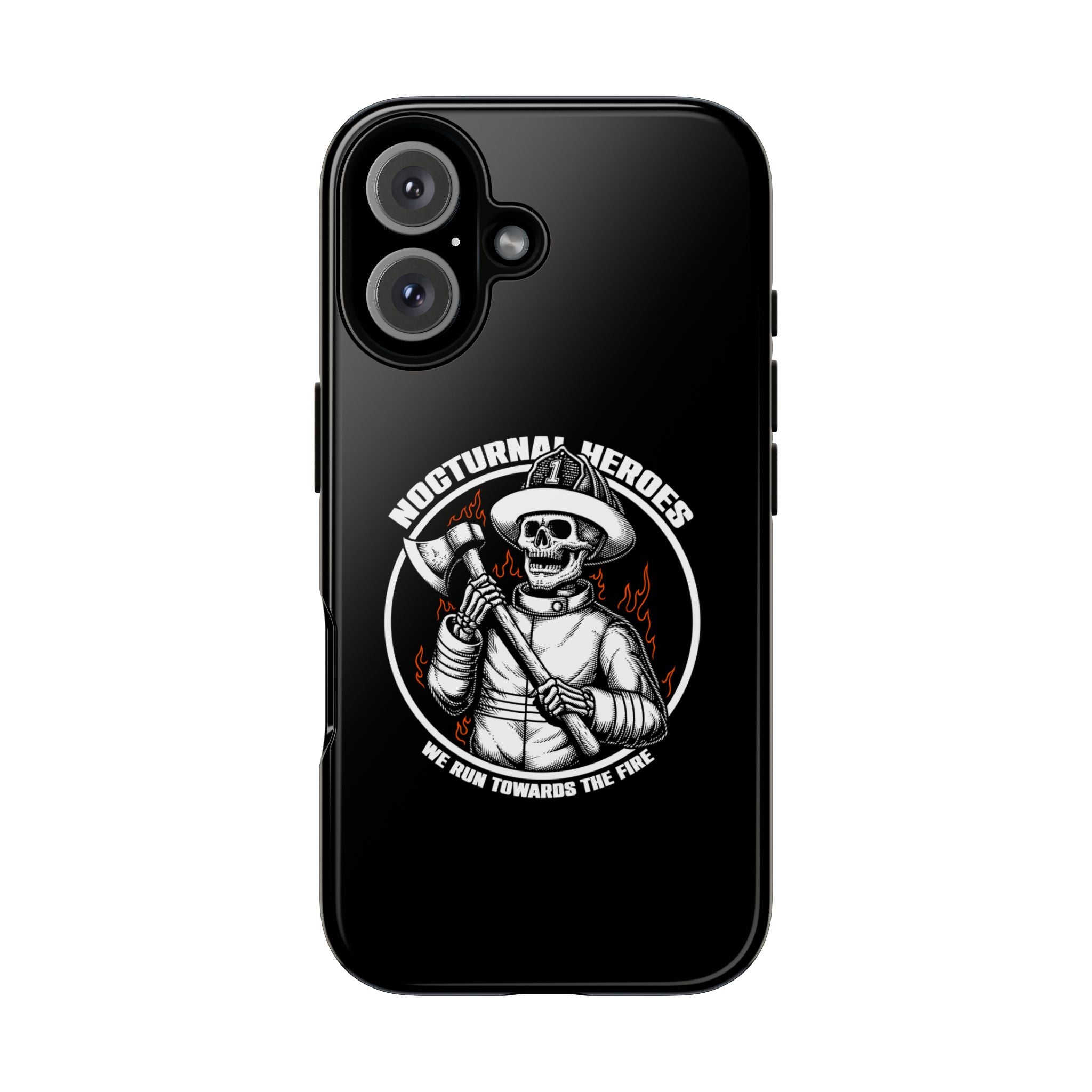 Nocturnal Heroes Skeleton Firefighter Phone Case